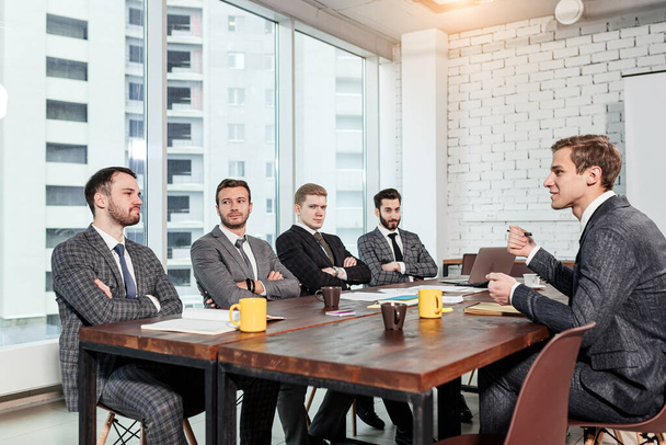 business and leadership concept. teamwork of business men - Valokuva, kuva