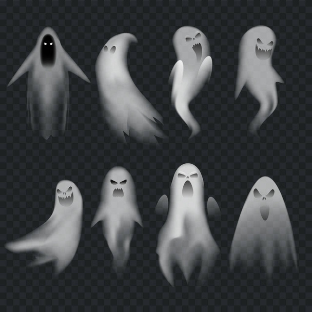 Horror fantasmas espeluznantes conjunto
 - Vector, imagen
