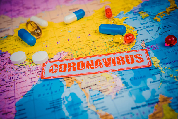 Koronavirus, hrozba z Číny. Zdravotní epidemie - Fotografie, Obrázek