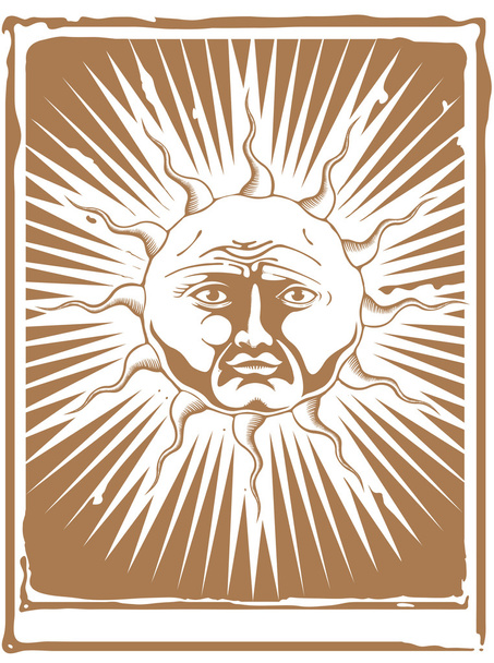 El sol del tarot
 - Vector, Imagen