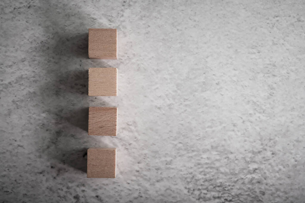 Drewniane bloki, używane do gier domino, Ułożyć w rzędach - Zdjęcie, obraz