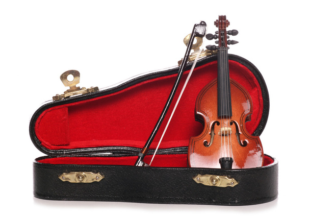 Instrumento musical miniatura de violín
 - Foto, imagen