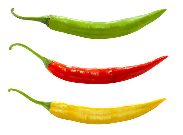 chili pippuri eristetty valkoisella pohjalla - Valokuva, kuva