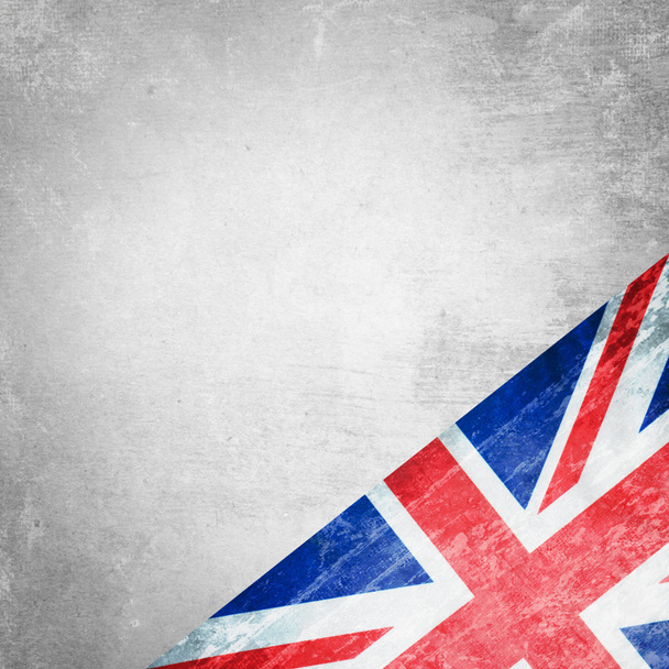 Κλείσιμο της σημαίας του Ηνωμένου Βασιλείου σε φόντο grunge - Φωτογραφία, εικόνα