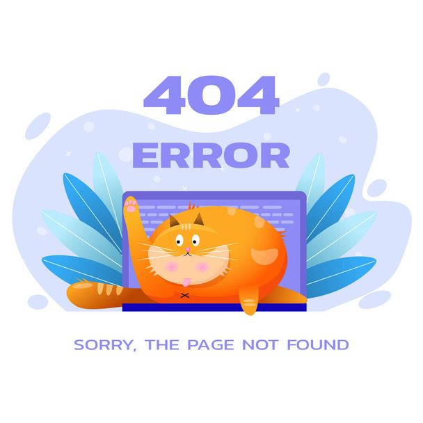 Error 404, página no encontrada
 - Vector, imagen