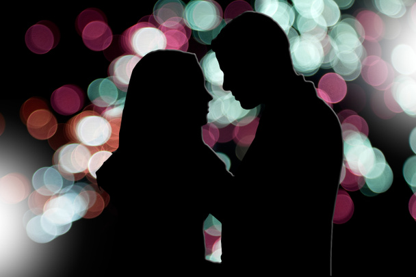silhouette couple
 - Photo, image