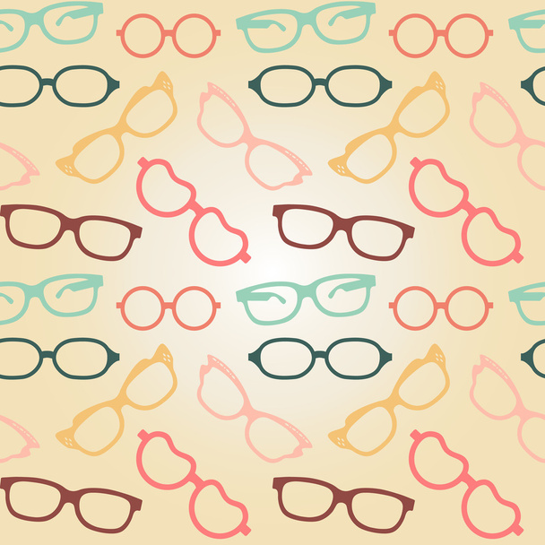 Seamless glasses pattern - Vector, Image