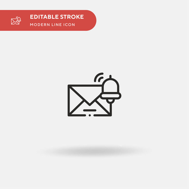 Mail Simple vector icon. Illustration symbol design template for web mobile UI element. Perfect color modern pictogram on editable stroke. Mail icons for your business project - Vector, Image
