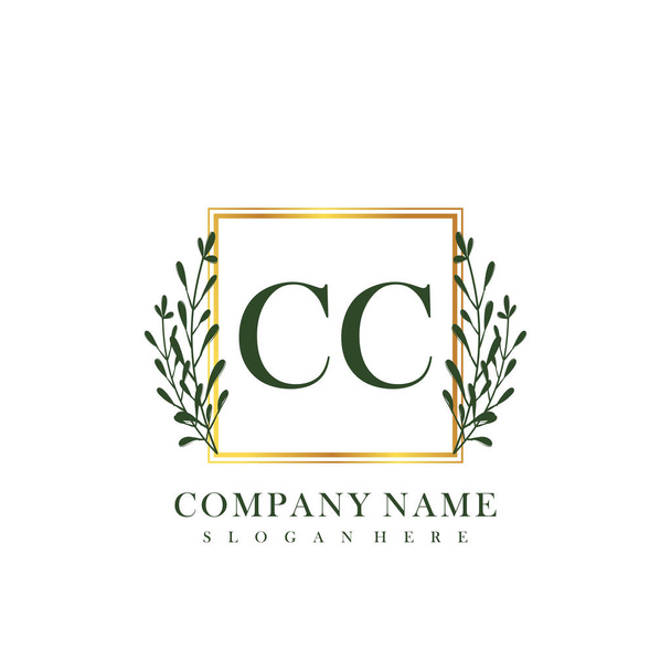 Початкова літера Векторний логотип почерку краси CC
 - Вектор, зображення