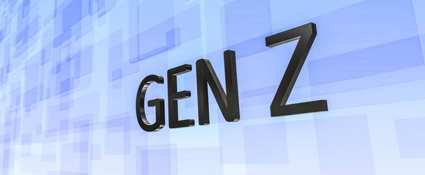Generation Z 3D Render - Фото, изображение