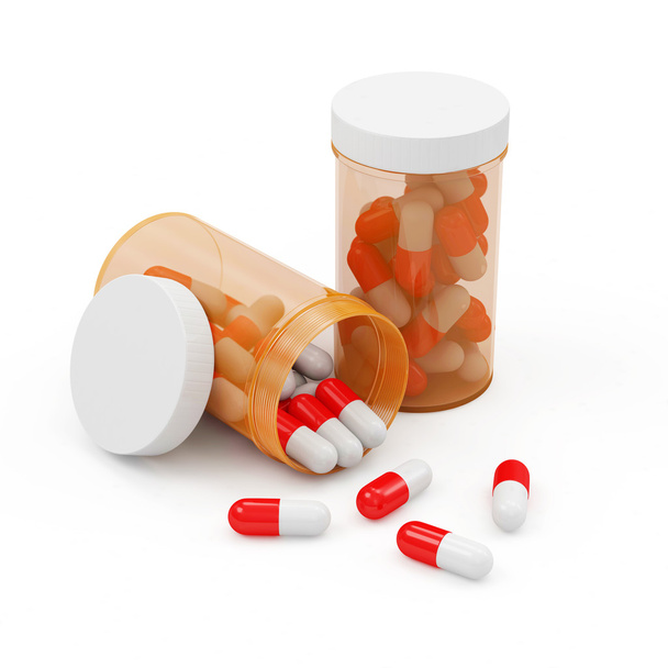 Medical Pills in Bottles - Фото, зображення