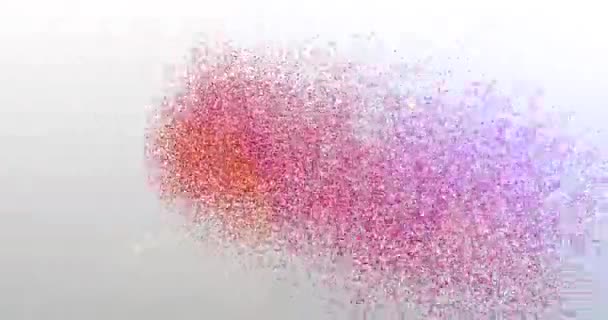 Le futur. Logo des particules. Animation de texte - Séquence, vidéo