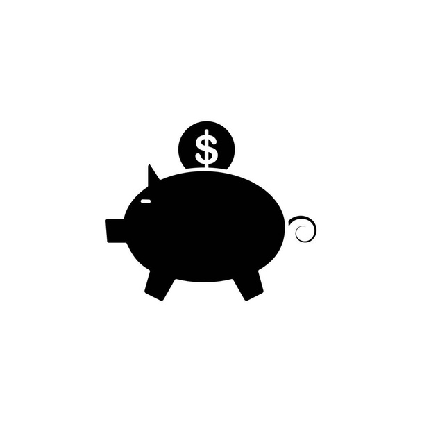 Illustrazione grafica vettoriale dell'icona del salvadanaio. Adatto per salvare, banche, investimenti, finanziari ecc. - Vettoriali, immagini