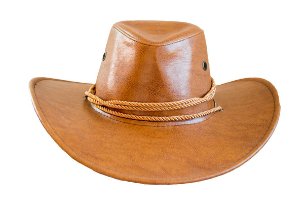 cowboy hoed geïsoleerde achtergrond - Foto, afbeelding