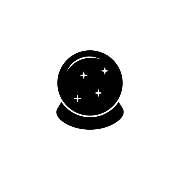 Illustration Graphique vectoriel de l'icône de boule magique. Adapté pour magicien, fortune, prédiction, etc.. - Vecteur, image