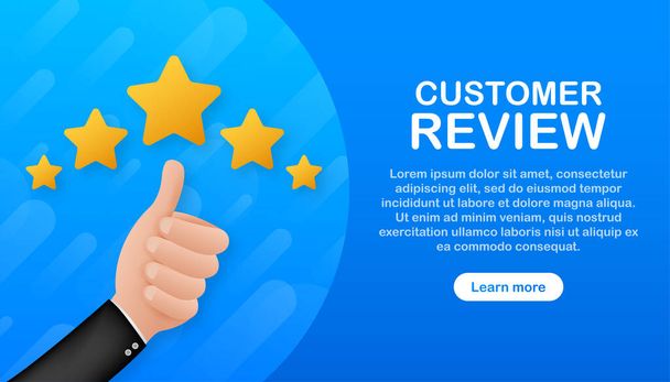Customer review, Usability Evaluation, Feedback, Rating system isometric concept. Illustrazione vettoriale - Vettoriali, immagini