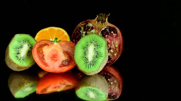conjunto de vegetais maduros frescos conceito de comida saudável - Foto, Imagem