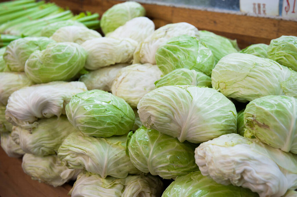 Chinese cabbage in a Hong Kong market - Photo, Image