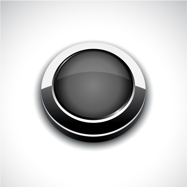 Grey 3d button. - Vetor, Imagem