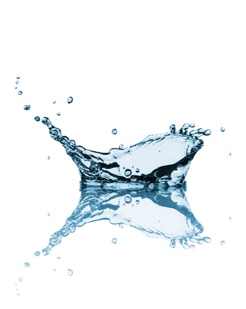 Питна вода та абстрактні бризки води ізольовані на білому тлі
 - Фото, зображення