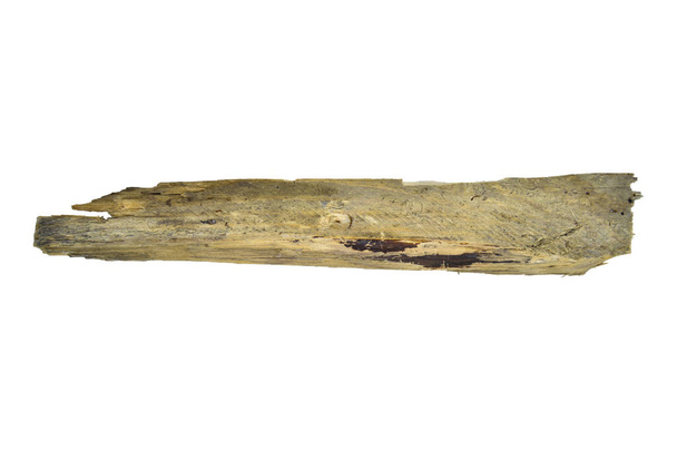 Doğal çam ağacı çatlamış kalas dokusu. Tahıl, koru. Beyaz arkaplanda izole - Fotoğraf, Görsel