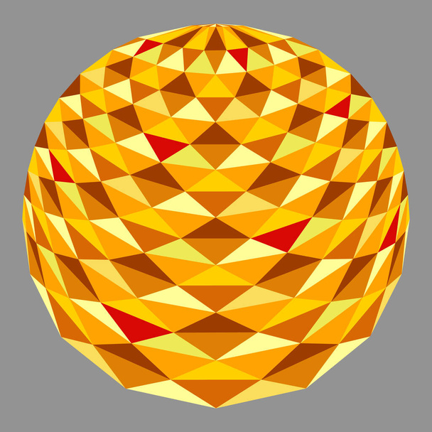 Háromszög alakú vektor-háromszög gömb - Vektor, kép