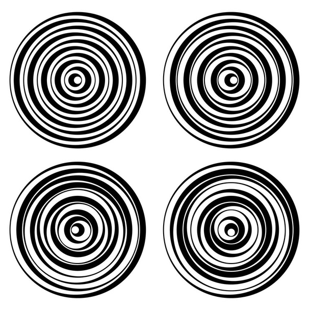 Набір векторних круглих елементів з ліній
 - Вектор, зображення
