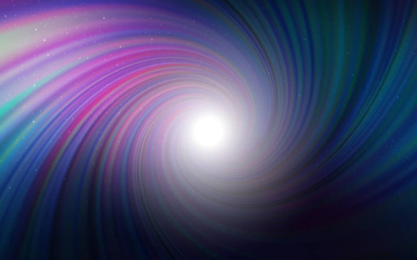 Donkerroze, blauw vectorpatroon met nachtelijke sterren. Schitterende gekleurde illustratie met heldere astronomische sterren. Patroon voor astrologie websites. - Vector, afbeelding