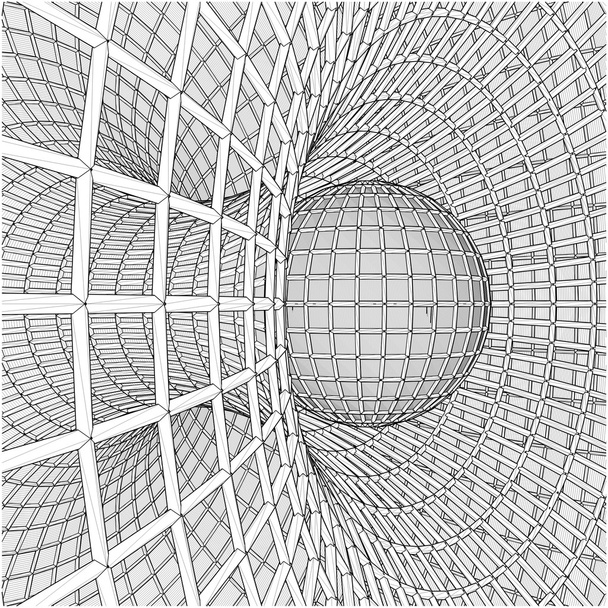 Structural Tunnel With Ball in The Hole Vector - Vector, Image