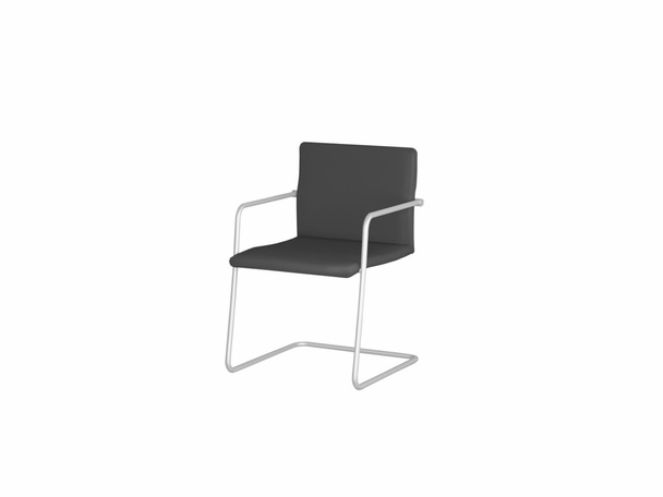 Musta toimisto nojatuoli eristetty, 3D tehdä
 - Valokuva, kuva