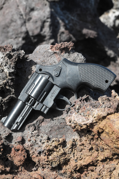 műanyag revolver fegyvert - Fotó, kép