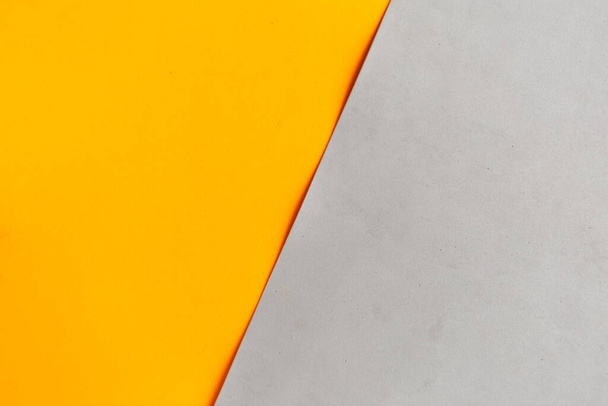 Oranssi ja harmaa geometrinen tausta, minimaalinen konsepti - Valokuva, kuva