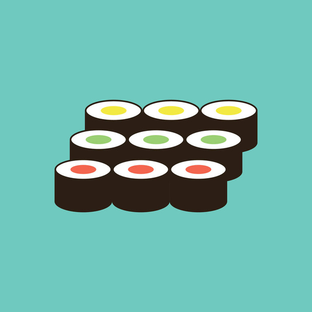 sushi icon vector illustration - Vektor, kép