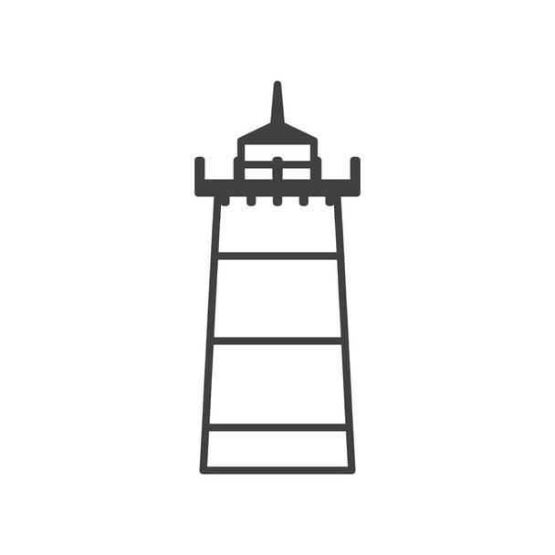 Lighthouse stylized vector illustration - Vetor, Imagem