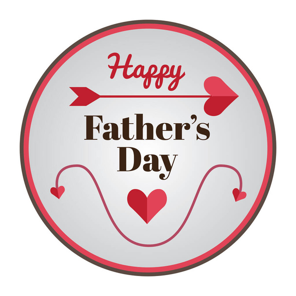 Fathers day, vector illustration - Vector, imagen