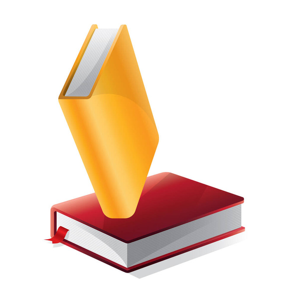 books icon on isolated background - Διάνυσμα, εικόνα