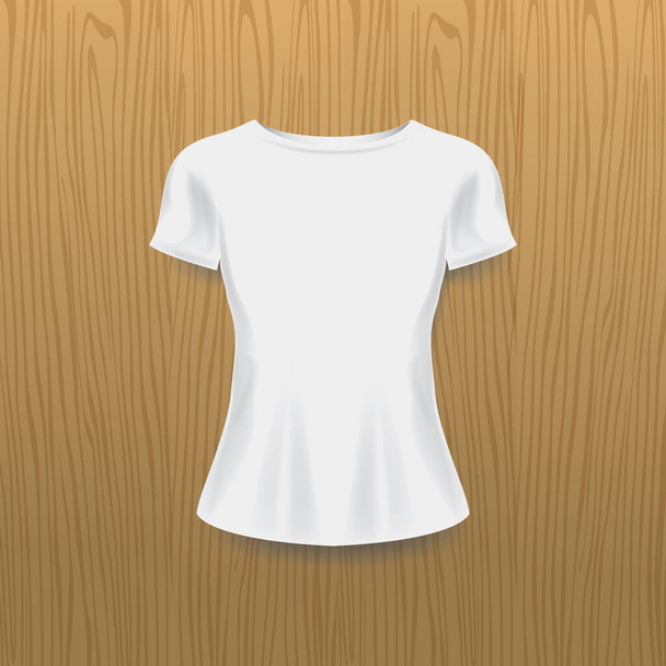 t-shirt design template on white background - Διάνυσμα, εικόνα