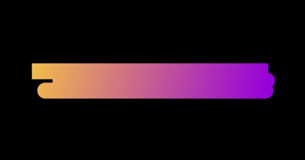 Gradient Lower Third. 4K motion graphics element with alpha channel background. - Footage, Video