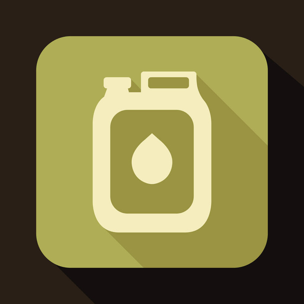 Jerry can  flat icon, vector illustration - Vecteur, image