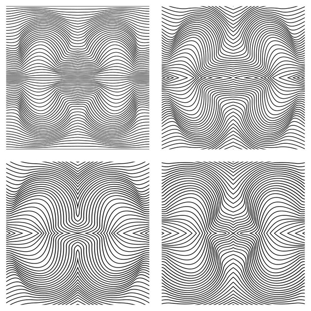 Vector abstract line patterns set. - Vector, Image