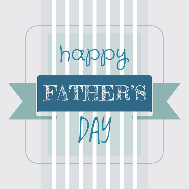 happy fathers day greeting card - Vektor, kép