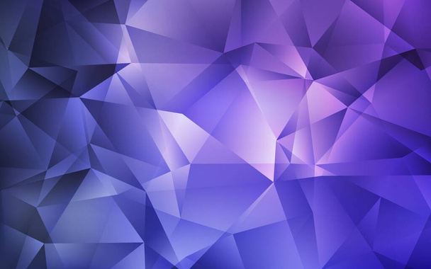 Dark Purple vector gradient triangles texture. Creative geometric illustration in Origami style with gradient. Completely new template for your banner. - Vector, Image