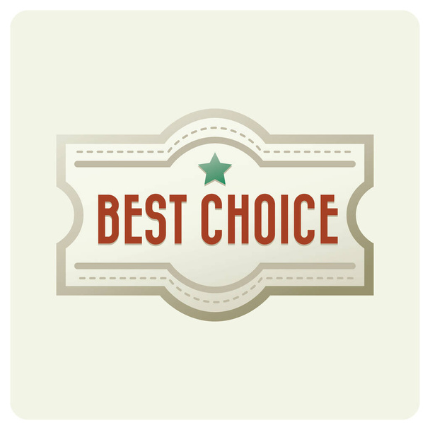 best choice badge, design vector illustration - Vector, Image