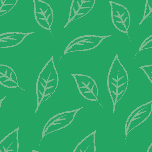 Leaves background stylized vector illustration - Διάνυσμα, εικόνα
