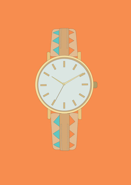 wrist watch, design vector illustration - Vektor, Bild