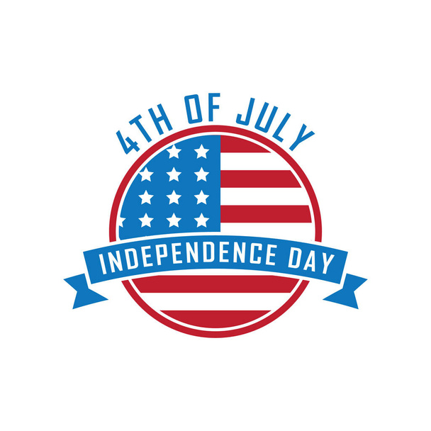 USA independence day banner illustration. - Vettoriali, immagini