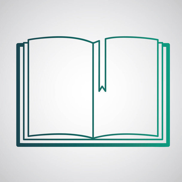 illustrazione vettoriale dell'icona del libro aperto - Vettoriali, immagini