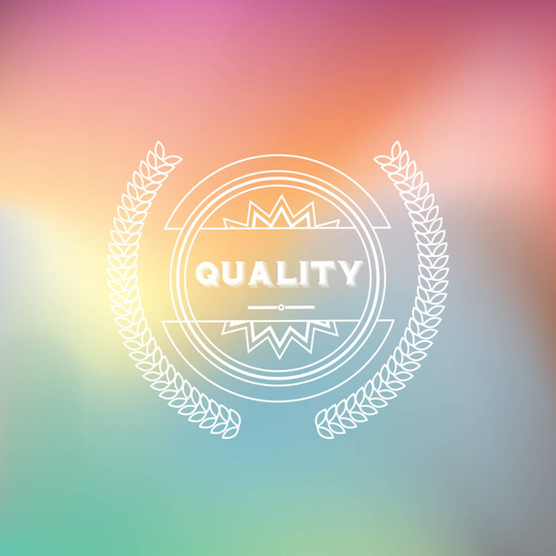premium quality label, stylized vector illustration - Vettoriali, immagini
