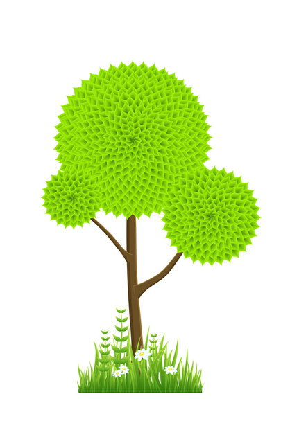 Abstract green tree - Vector, Image