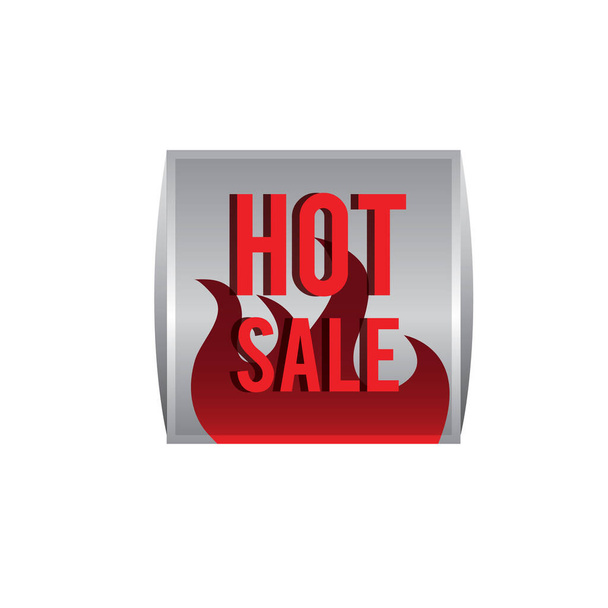 hot sale label flat icon, vector illustration - Wektor, obraz